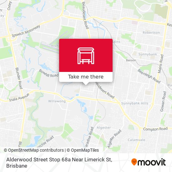 Alderwood Street Stop 68a Near Limerick St map
