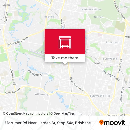 Mortimer Rd Near Harden St, Stop 54a map