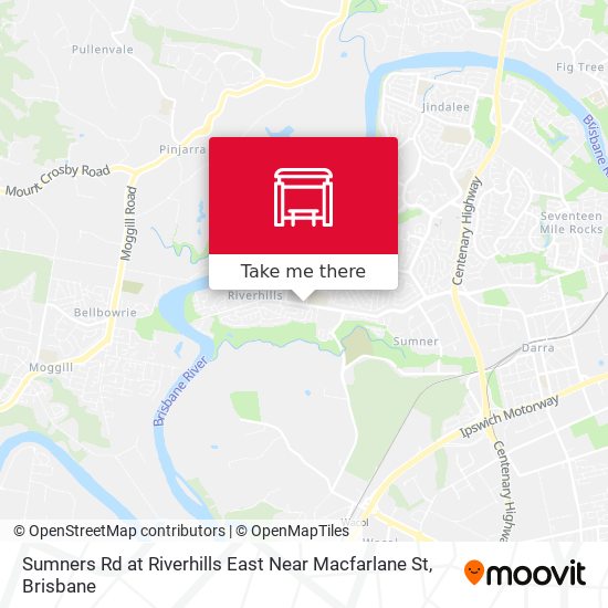 Sumners Rd at Riverhills East Near Macfarlane St map