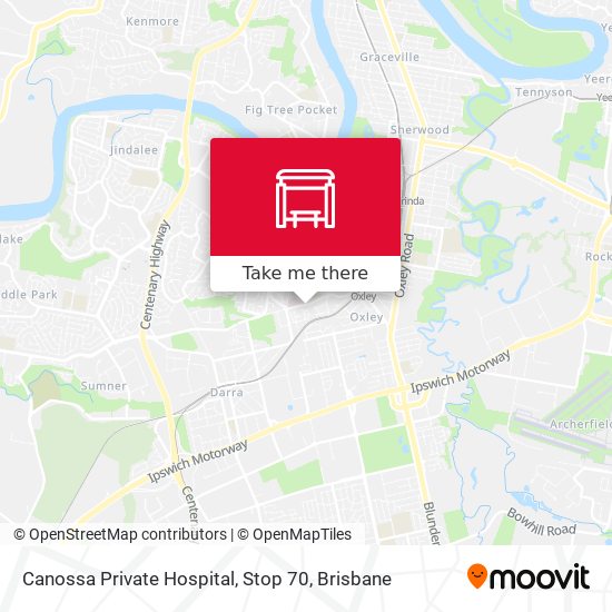 Canossa Private Hospital, Stop 70 map