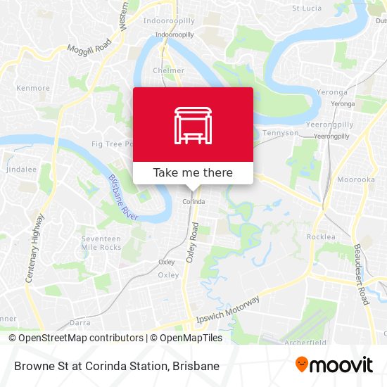 Browne St at Corinda Station map