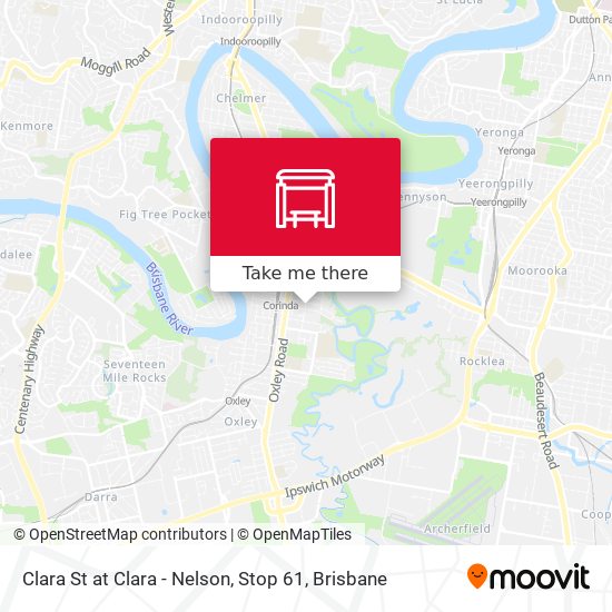 Clara St at Clara - Nelson, Stop 61 map