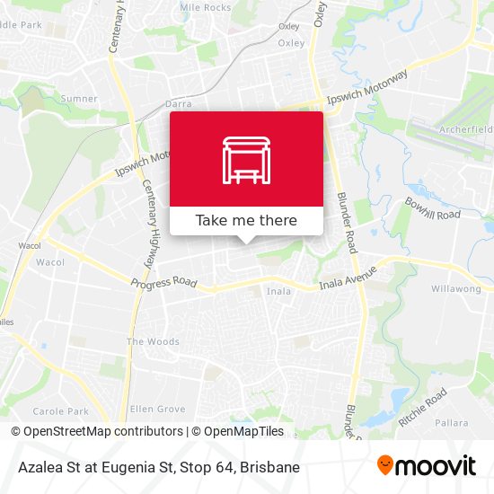 Azalea St at Eugenia St, Stop 64 map