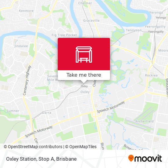 Oxley Station, Stop A map