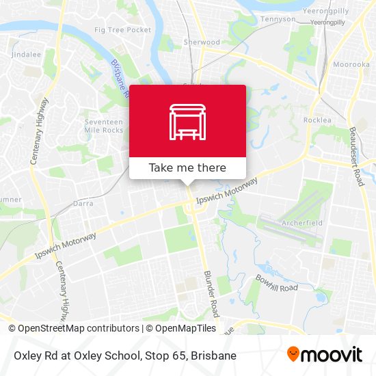 Oxley Rd at Oxley School, Stop 65 map