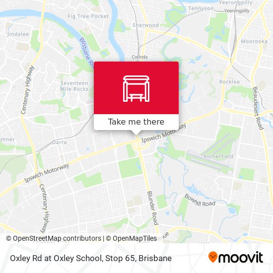 Oxley Rd at Oxley School, Stop 65 map