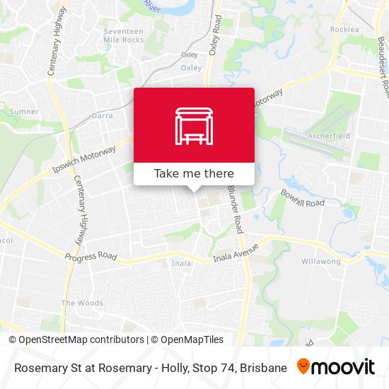 Rosemary St at Rosemary - Holly, Stop 74 map