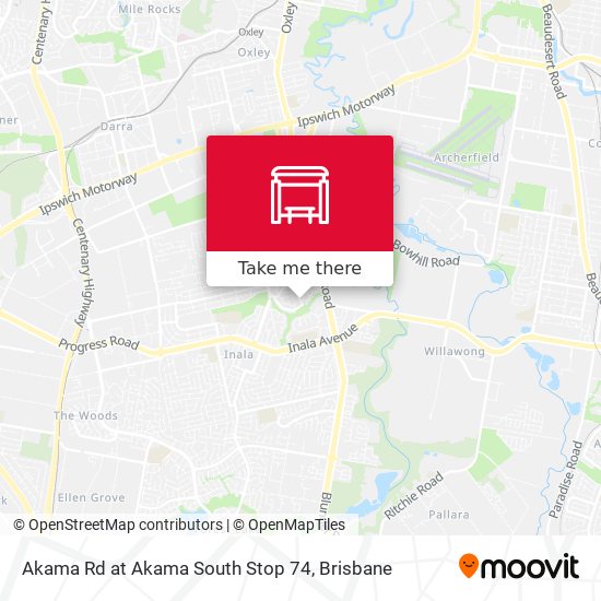 Akama Rd at Akama South Stop 74 map