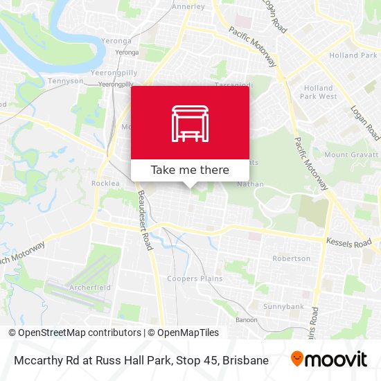 Mccarthy Rd at Russ Hall Park, Stop 45 map