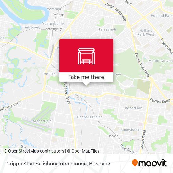 Cripps St at Salisbury Interchange map