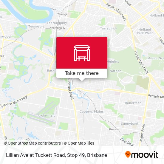 Lillian Ave at Tuckett Road, Stop 49 map