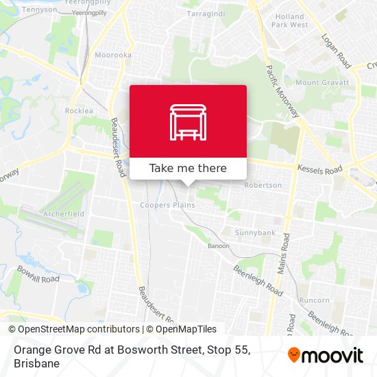 Orange Grove Rd at Bosworth Street, Stop 55 map