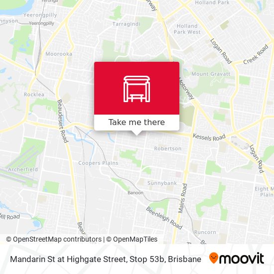 Mandarin St at Highgate Street, Stop 53b map