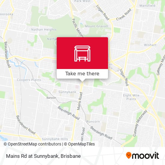 Mains Rd at Sunnybank map