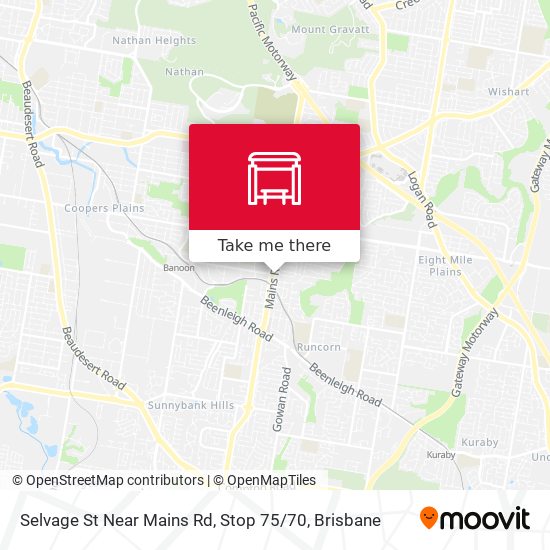 Selvage St Near Mains Rd, Stop 75 / 70 map