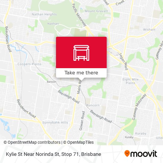 Kylie St Near Norinda St, Stop 71 map