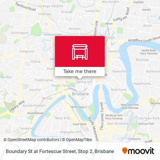 Boundary St at Fortescue Street, Stop 2 map