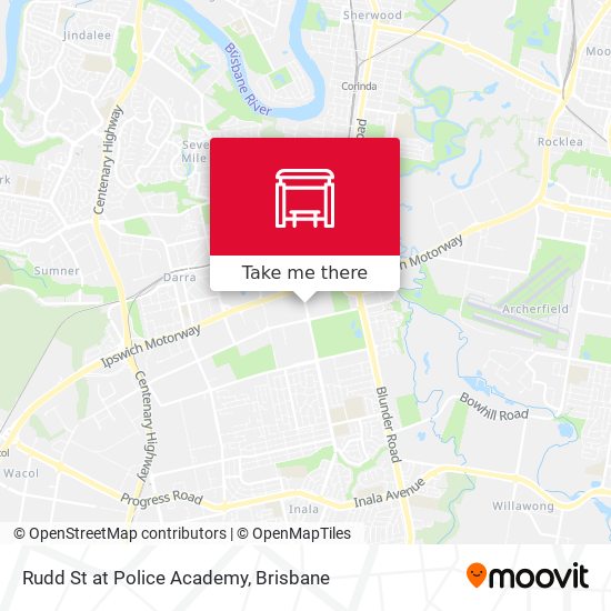 Rudd St at Police Academy map