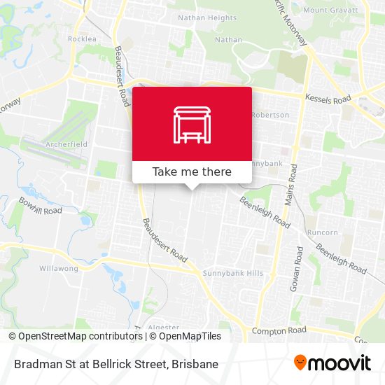Bradman St at Bellrick Street map