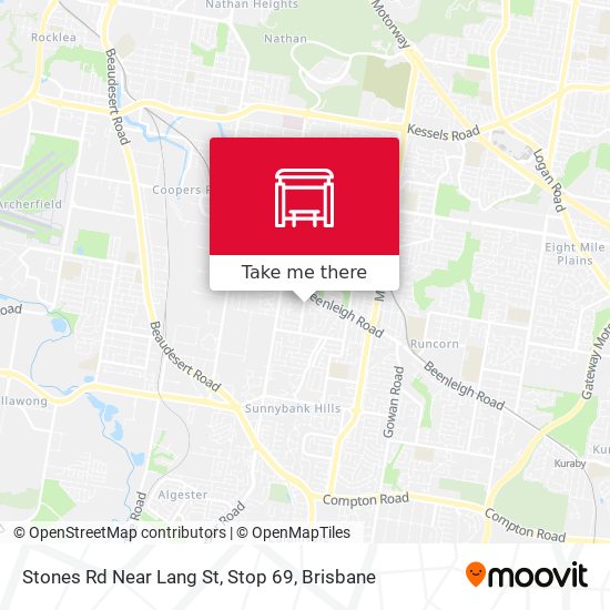 Stones Rd Near Lang St, Stop 69 map