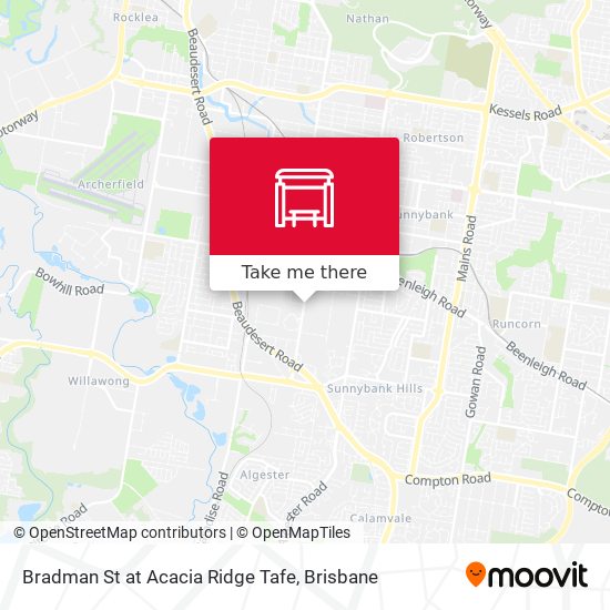 Bradman St at Acacia Ridge Tafe map