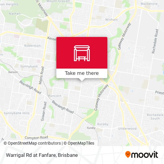 Warrigal Rd at Fanfare map