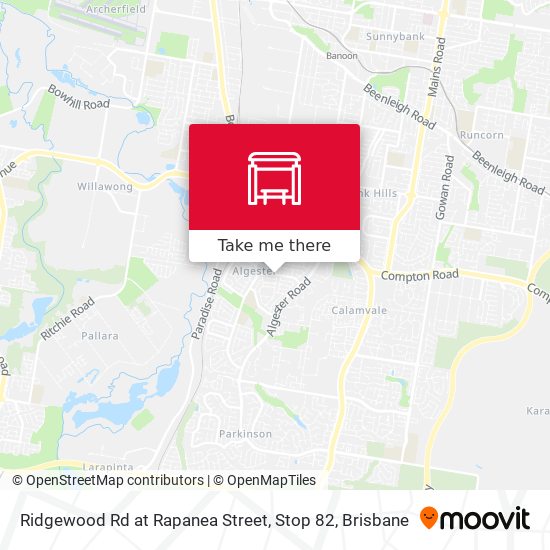 Ridgewood Rd at Rapanea Street, Stop 82 map