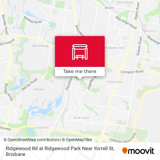 Ridgewood Rd at Ridgewood Park Near Yorrell St map