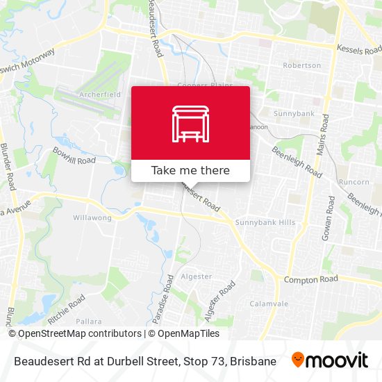 Beaudesert Rd at Durbell Street, Stop 73 map