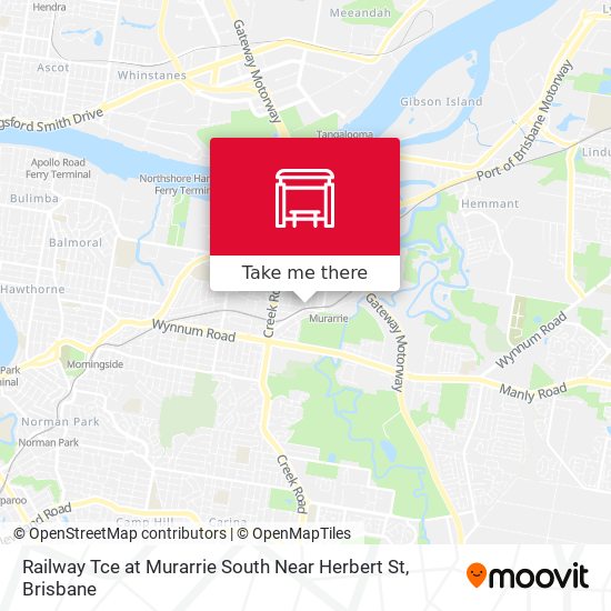 Railway Tce at Murarrie South Near Herbert St map