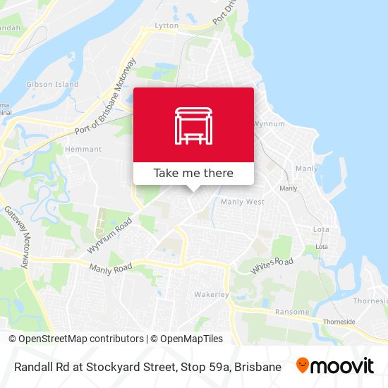 Randall Rd at Stockyard Street, Stop 59a map