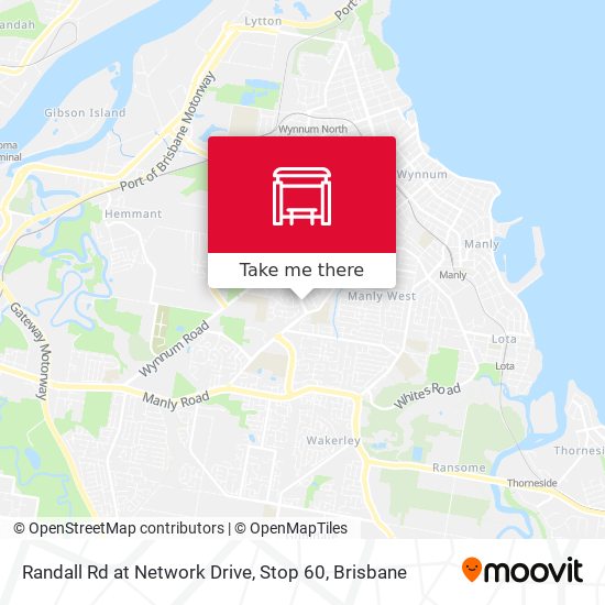 Randall Rd at Network Drive, Stop 60 map