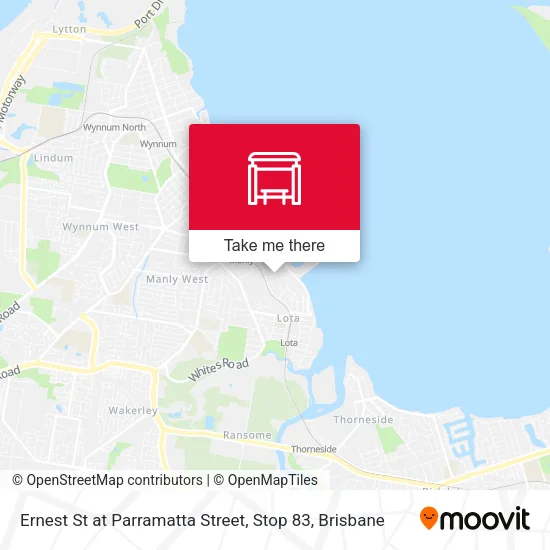 Ernest St at Parramatta Street, Stop 83 map
