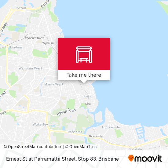 Ernest St at Parramatta Street, Stop 83 map
