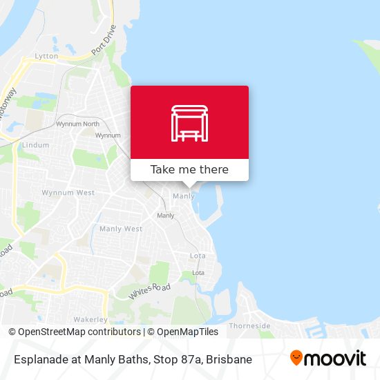 Esplanade at Manly Baths, Stop 87a map
