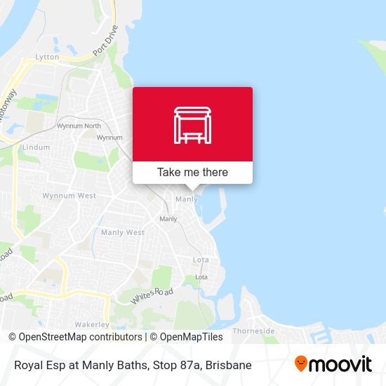 Royal Esp at Manly Baths, Stop 87a map