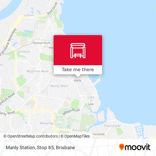 Manly Station, Stop 85 map