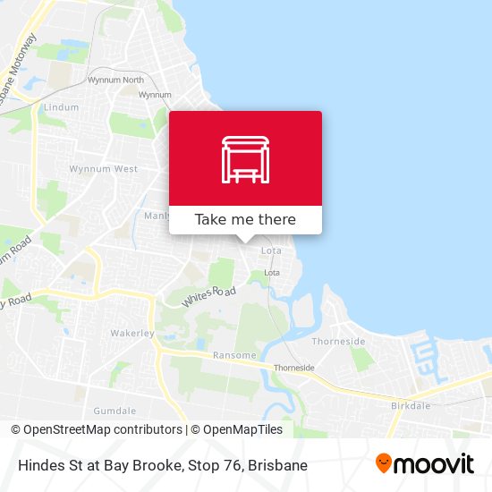 Hindes St at Bay Brooke, Stop 76 map
