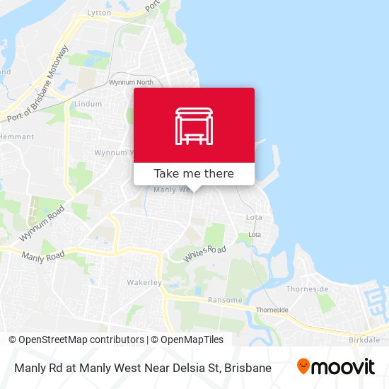 Manly Rd at Manly West Near Delsia St map