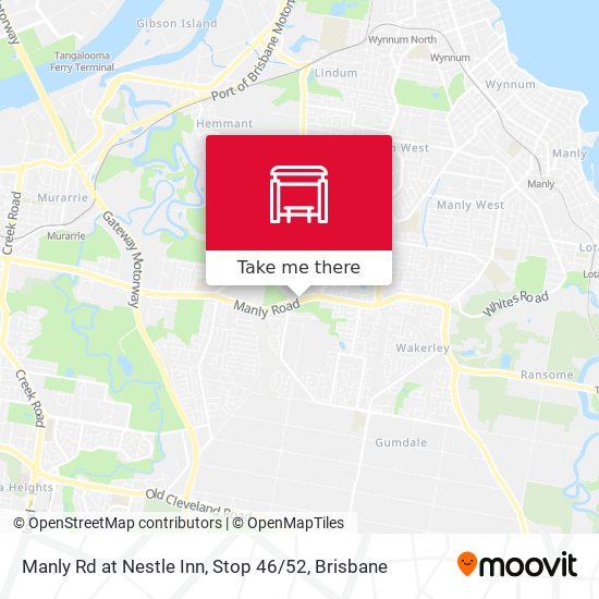 Manly Rd at Nestle Inn, Stop 46 / 52 map