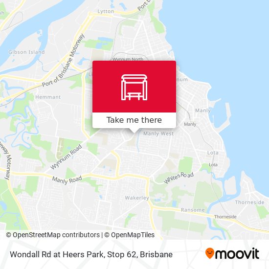 Wondall Rd at Heers Park, Stop 62 map