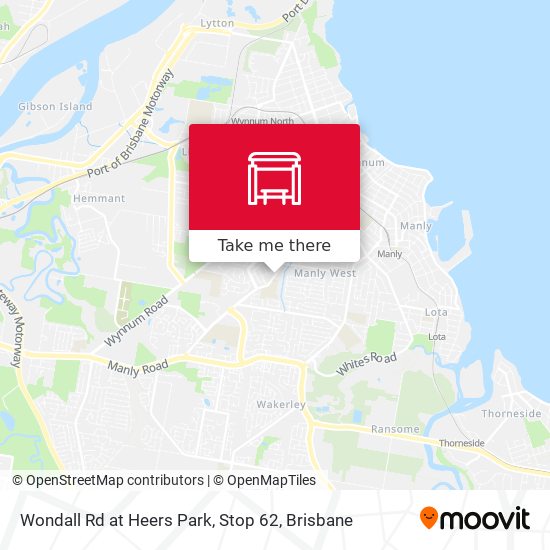 Wondall Rd at Heers Park, Stop 62 map