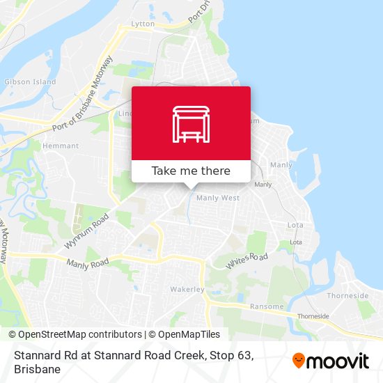Stannard Rd at Stannard Road Creek, Stop 63 map