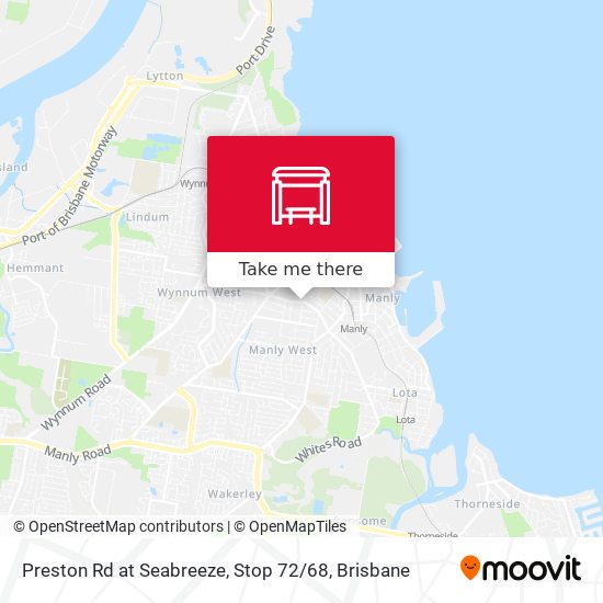 Preston Rd at Seabreeze, Stop 72 / 68 map