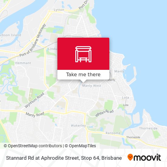 Stannard Rd at Aphrodite Street, Stop 64 map