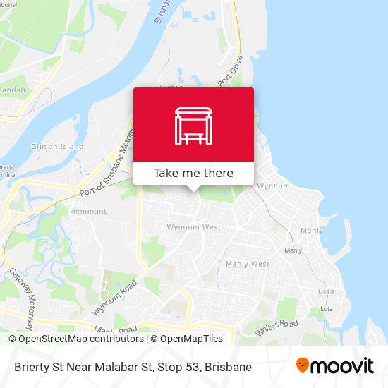 Brierty St Near Malabar St, Stop 53 map