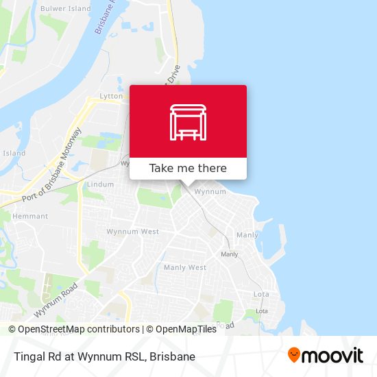 Tingal Rd at Wynnum RSL map