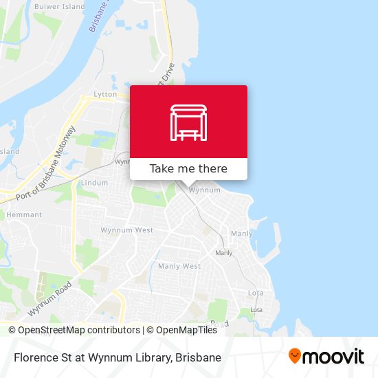 Florence St at Wynnum Library map