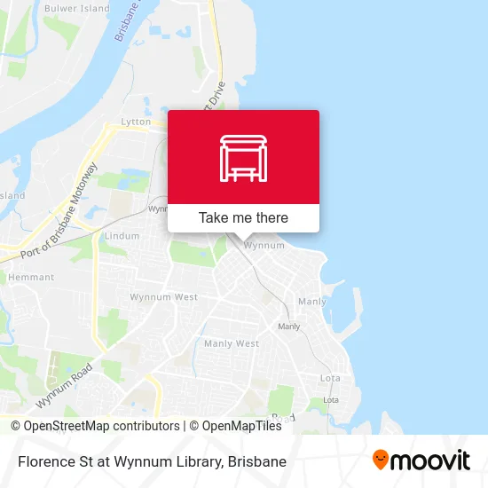 Mapa Florence St at Wynnum Library
