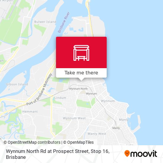 Wynnum North Rd at Prospect Street, Stop 16 map